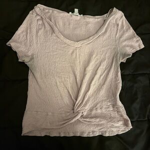 Love Tree Light Purple Knotted Tee